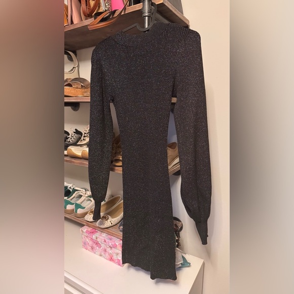 Black Glitter Knit Sweater - Picture 7 of 8